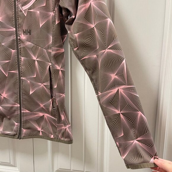 Helly Hansen Fleece-Lined Softshell Hooded Jacket Brown Pink - Picture 4 of 12